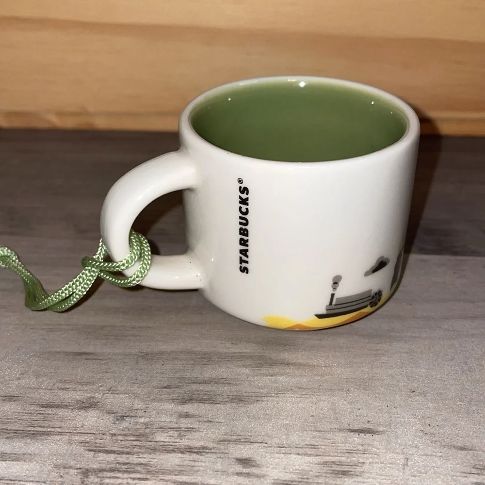 Starbucks you are here collection cup ornament Illinois coffee travel